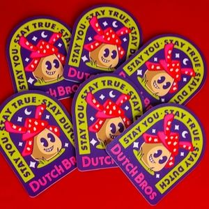 Set of 6 Dutch Bros Limited Edition Stickers  NWT !
